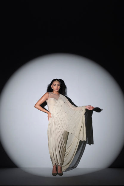 Body fitted drape saree